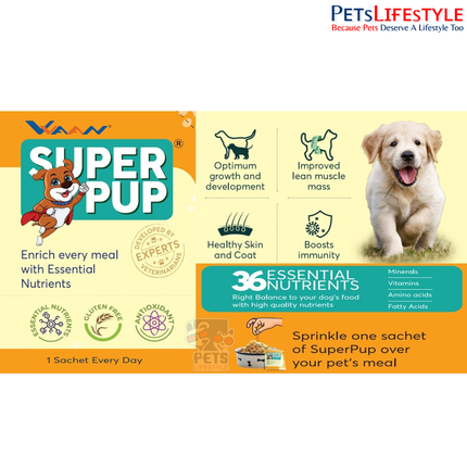 Vvaan SuperPup 36 Essential Nutrition 100% Natural Supplementary Food – 10 Sachets × 5g