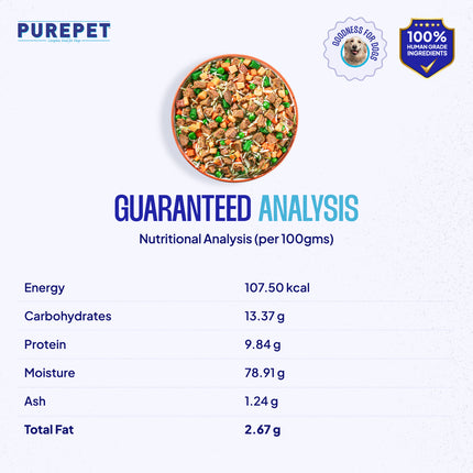 PurePet Chicken & Vegetable Biryani Fresh Dog Food 300g