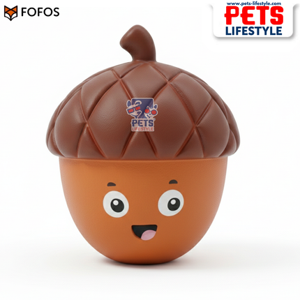 FOFOS Harvest Latex Toy 3‑Pack Natural Latex + Squeaker Small Dog Toy