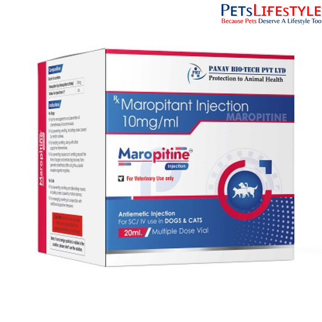 Maropitine Maropitant Injection 10 mg/ml for Dogs & Cats (20 ml)