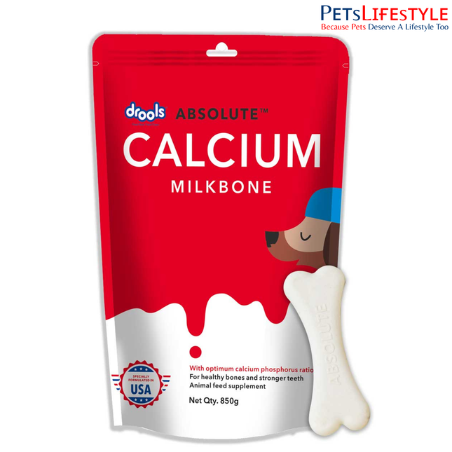 Drools Absolute Calcium Milk Bone Dog Treats 850g