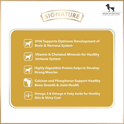 Signature Grain Zero Starter Mother & Puppy Dog Dry Food - 3 kg - Real Chicken, Eggs and Fresh Vegetables | Grain, Gluten & GMO Free