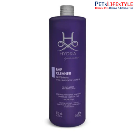 Hydra Professional Ear Cleaner Hygiene Solution for Dogs & Cats – 500ml