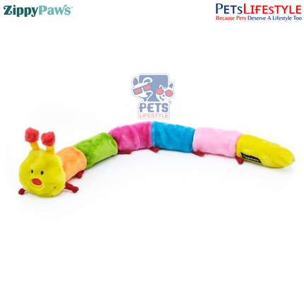 ZippyPaws Zippy Caterpillar - Large – Jumbo Plush Dog Toy