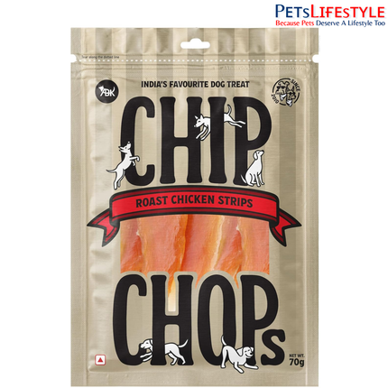 Chip Chops Roast Chicken Strips Dog Treat 70gm & 250gm