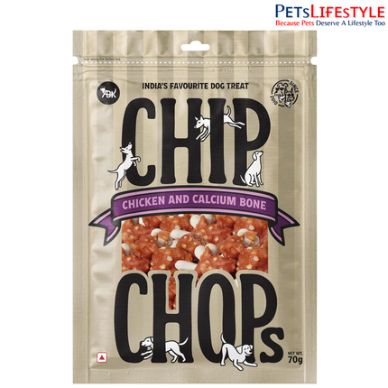 Chip Chops Chicken & Calcium Bone Dog Treat 70gm