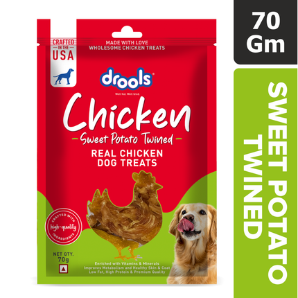 Drools Sweet Potato Twined Dog Treats 70g
