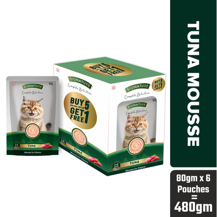 Signature Tuna Mousse Kitten 80g (5+1 Pack)
