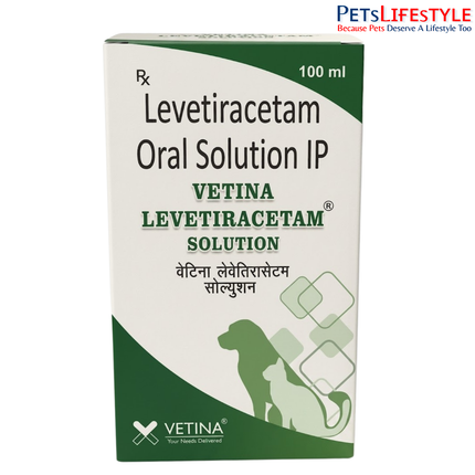 Vetina Levetiracetam Oral Suspension 100 mg/ml for Dogs and Cats 100 ml