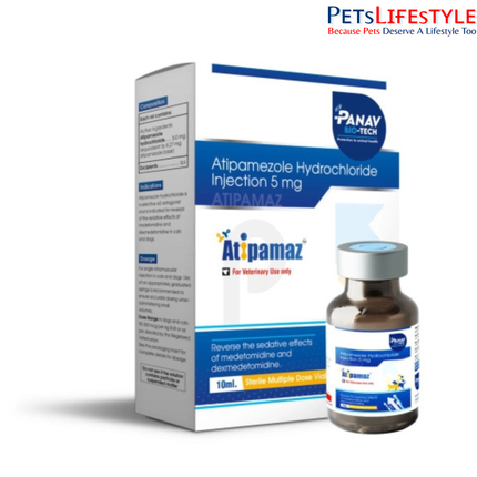 Atipamaz Atipamezole Hydrochloride Injection 5 mg/ml for Dogs, Cats & Wildlife (10 ml)