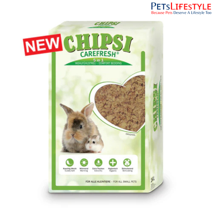 Chipsi Carefresh Original Bedding 1kg – Natural Cellulose Bedding for Small Animals
