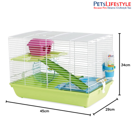 Savic Martha Hamster Cage (Large) – Compact Starter Home for Hamsters & Small Pets