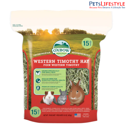 Oxbow Western Timothy Hay for Rabbits, Guinea Pigs & Small Herbivores