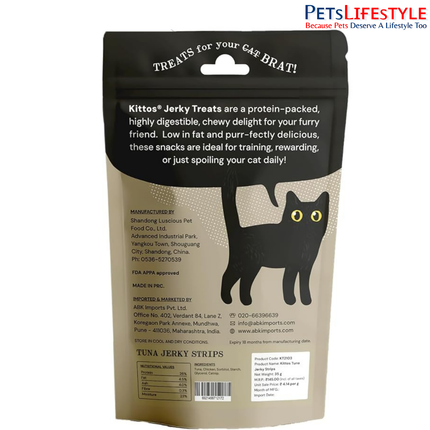 Kittos Tuna Jerky Strips Cat Treats 35g