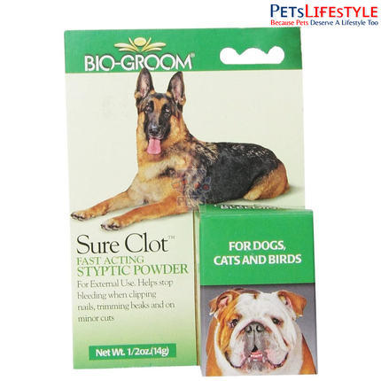Sure Clot Styptic Powder 14 g – Quick-Acting Powder for Minor Nail Bleeding