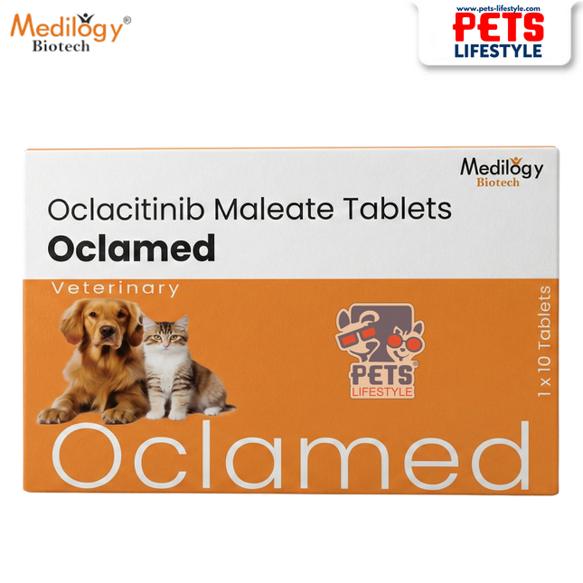 Oclamed 16mg – Oclacitinib Maleate Tablets (10 Tabs) | Fast-Acting Allergy Relief for Dogs