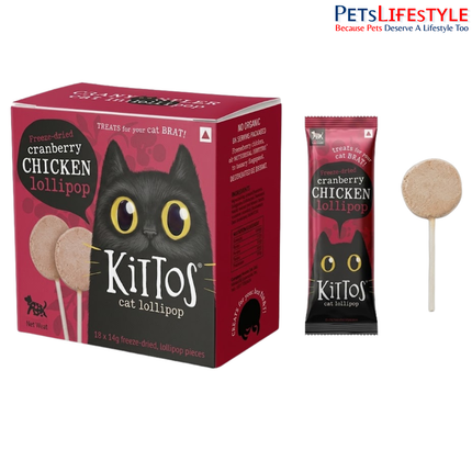 Kittos Cat Lollipops Cranberry & Chicken – Treat for Cats