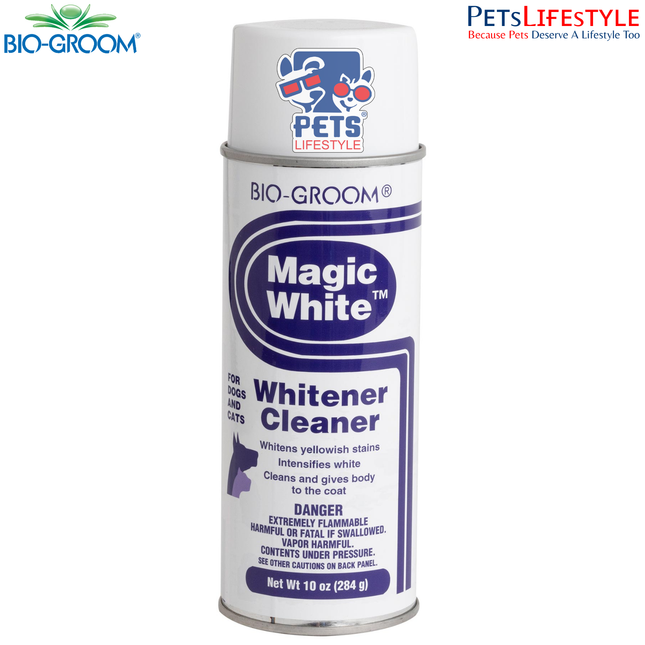 Bio-Groom Magic White Dry Dog Shampoo Whitening Spray (284 ml)