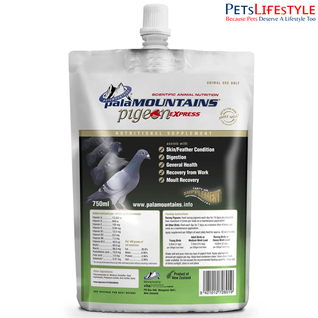 Palamountains My Beau Supplement Pigeon Express 750 ml