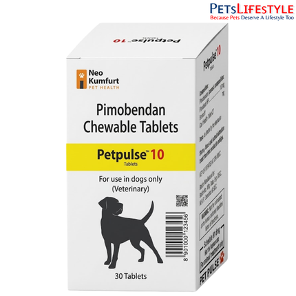 Pet Pulse 2.5 / 5 / 10 – Pimobendan Cardiac Support Tablets for Dogs
