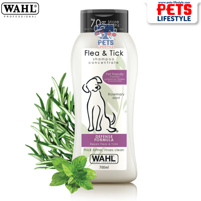 Wahl Flea and Tick Shampoo for Dogs 700 ml