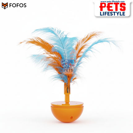 Buy FOFOS Tumbler Cat Toy – Electronic Wobble Toy with Bird Sounds & Feathers