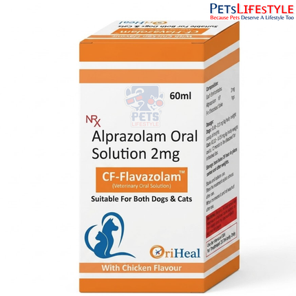 Oriheal CF Flavazolam Solution (Alprazolam) for Dogs and Cats