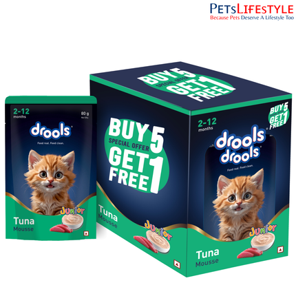Drools Tuna Mousse Kitten 80g (5+1 Pack)