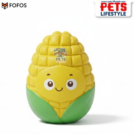 FOFOS Harvest Latex Toy 3‑Pack Natural Latex + Squeaker Small Dog Toy
