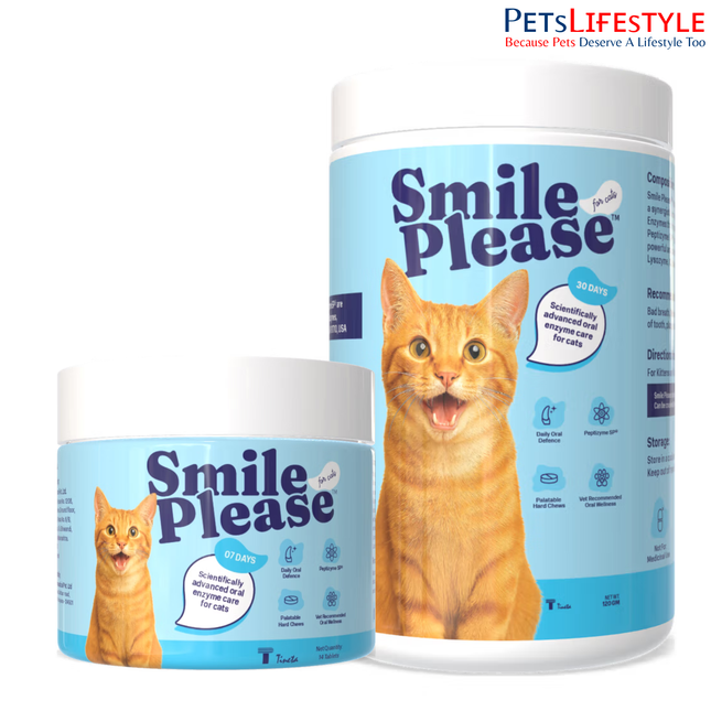 Tineta Smile Please Tasty Chews for Daily Oral Care for Cats