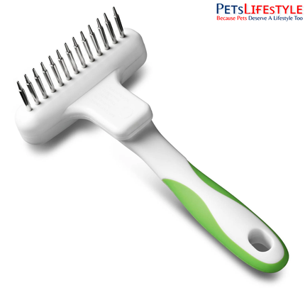 Andis Flexible Rake Comb for Dogs – Lime Green