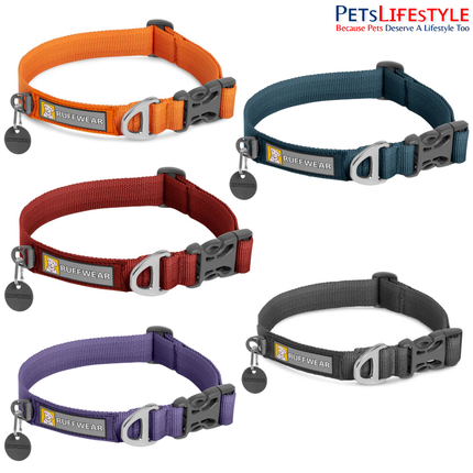 Ruffwear Front Range Dog Collar | Reflective Everyday Dog Collar with Aluminum V-Ring