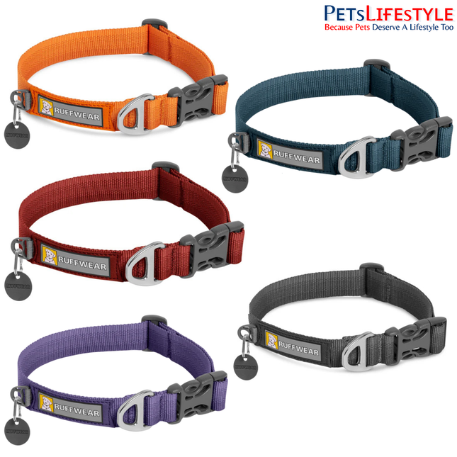 Ruffwear Front Range Dog Collar | Reflective Everyday Dog Collar with Aluminum V-Ring