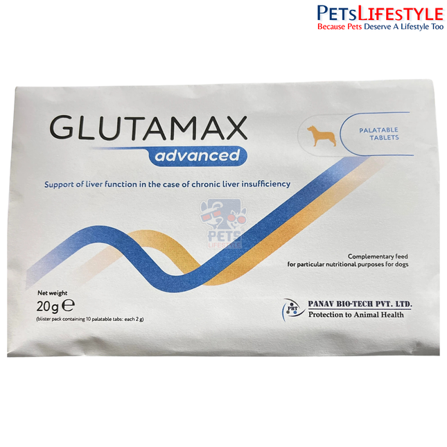 Glutamax Advanced Liver Support Tablets for Dogs & Cats Chronic Liver Care
