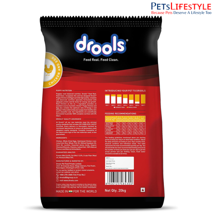 Drools Daily Nutrition Chicken and Egg Puppy Dog Dry Food