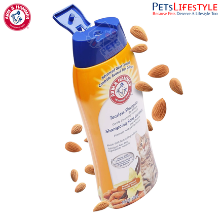 Arm & Hammer Tearless Kitten Natural Cat Shampoo for Odour Control – Sweet Almond, 20 Fl Oz