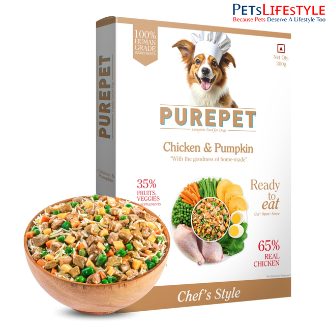 PurePet Chicken & Pumpkin Biryani Fresh Dog Food 300g
