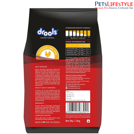 Drools Chicken and Egg Adult Dry Dog Food