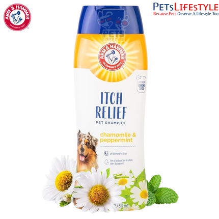Arm & Hammer for Pets Itch Relief Shampoo – Chamomile & Peppermint, 20 Fl Oz (591 ml)