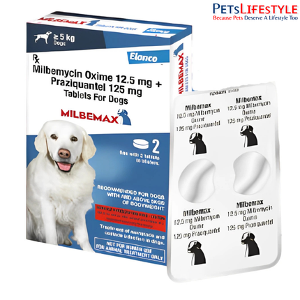 Elanco Milbemax Heartworm Dewormer for dogs
