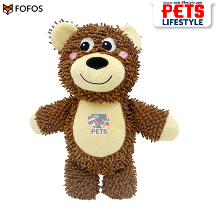 FOFOS Tough Dog Toy Bear Squeaker Moderate Chewer Dog Toy