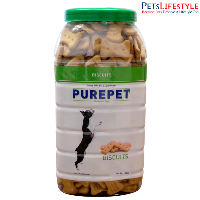 Purepet Biscuit 100% Veg Flavour Dog Treats (800g)