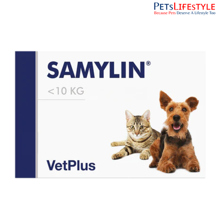 Vetplus Samylin Liver Support Nutraceutical Supplement for Dogs & Cats (30 Tablets)