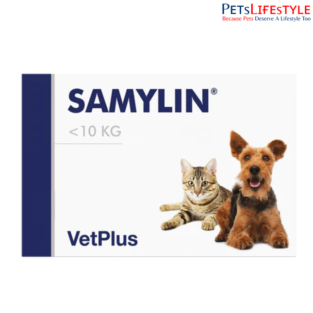 Vetplus Samylin Liver Support Nutraceutical Supplement for Small Breed Dog / Cat (30 Tablets)