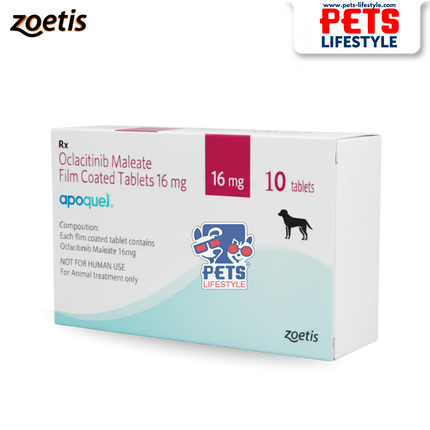 Zoetis Apoquel 5.4 mg & 16 mg – Fast Allergy & Itch Relief for Dogs
