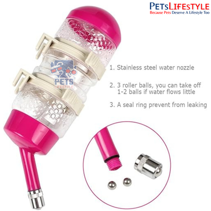 Pet Automatic Drinker with Height Adjustable Stand for Small Dogs, Cats & Small Pets
