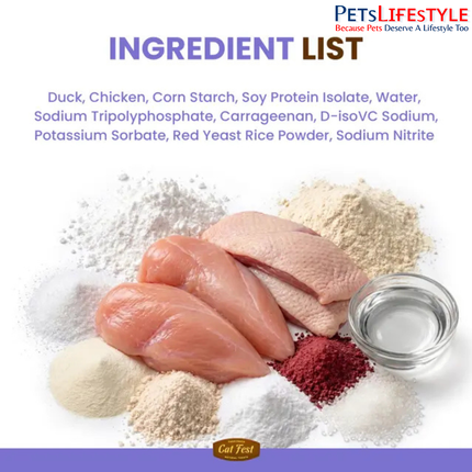 Catfest Bologna Sausages with Tender Duck – High-Protein Duck Cat Treats, Gluten-Free, 60 g
