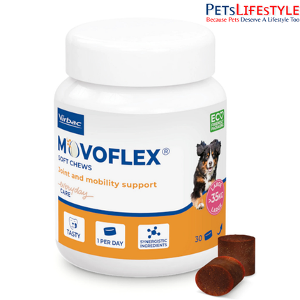 Virbac Movoflex Dog Chews L Joint Support for Dogs above 35 Kg
