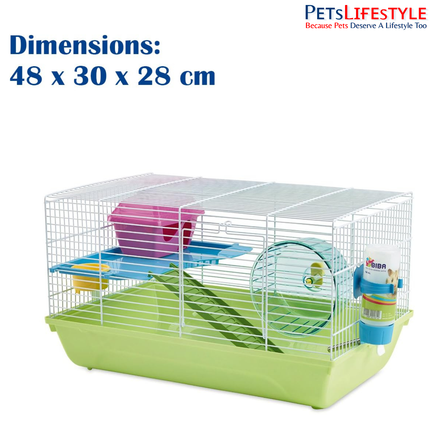 Savic Martha Hamster Cage (Medium) – Compact Starter Home for Hamsters & Small Pets