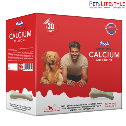 Drools Absolute Calcium Milk Bone MB Carton 16Pcs